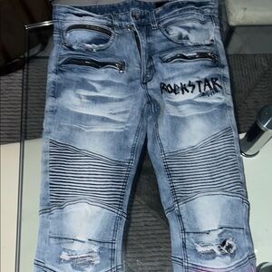 Rockstar Original Jeans Mens 28 (28x30) Pants Natural Slim - Selection Trees